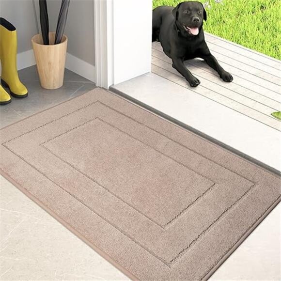 Dirt Trapper Door Mat 20" x 31.5", Non-Slip/Skid Machine Washable Entryway Rug - Picture 7 of 7